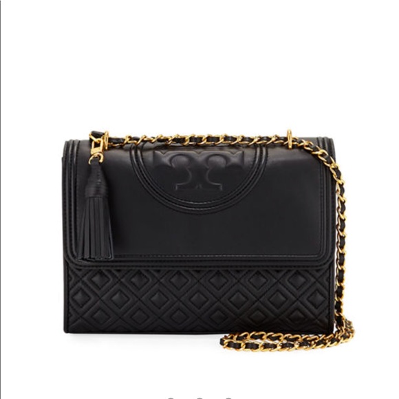 Tory Burch Handbags - Tory Burch Black Fleming Convertible Shoulder Bag